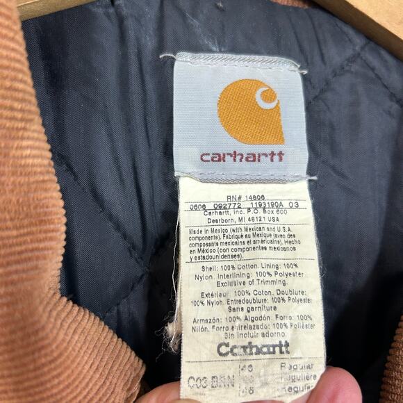 VTG Carhartt C03 Chore Coat Mens 46 XL Brown Arctic Barn Canvas - Picture 4 of 9